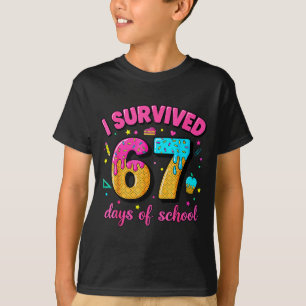 Camiseta Sobreviví 67 Días De Colegio Goteo De Helado Seis