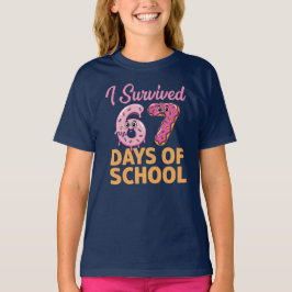 Camiseta Sobreviví 67 Días de Donas Escolares Divertidos Ni
