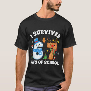 Camiseta Sobreviví 67 Días De Escuela Chiste Divertido Seis