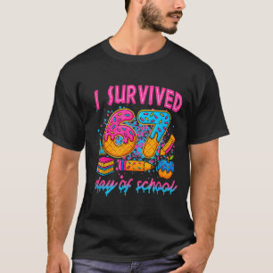 Camiseta Sobreviví 67 Días De Escuela Chistoso Meme Helado