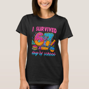 Camiseta Sobreviví 67 Días De Escuela Chistoso Meme Helado