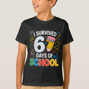 Camiseta Sobreviví 67 Días De Escuela Chistoso Meme Maestro