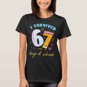 Camiseta Sobreviví 67 Días De Escuela Chistoso Meme Maestro