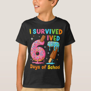 Camiseta Sobreviví 67 Días De Escuela Chistoso Meme Maestro
