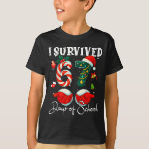 Camiseta Sobreviví 67 Días De Escuela Chistoso Meme Maestro