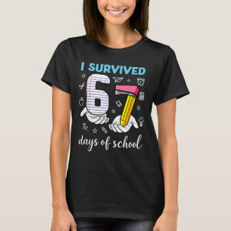 Camiseta Sobreviví 67 Días De Escuela Chistoso Meme Maestro