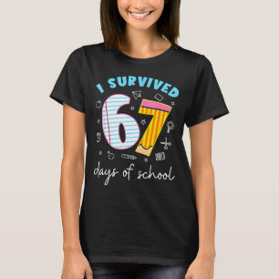 Camiseta Sobreviví 67 Días De Escuela Chistoso Meme Maestro