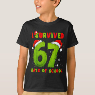 Camiseta Sobreviví 67 Días De Escuela Chistoso Meme Profeso