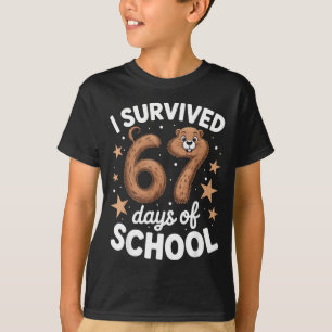 Camiseta Sobreviví 67 Días De Escuela Día De La Marmota Mae