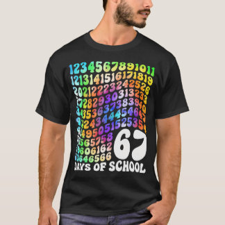 Camiseta Sobreviví 67 Días De Escuela Divertido 67 Estudian