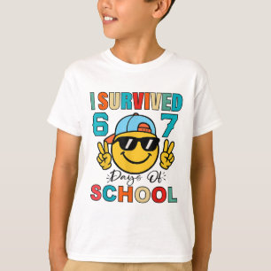Camiseta Sobreviví 67 Días De Escuela Divertido 67 Meme Est