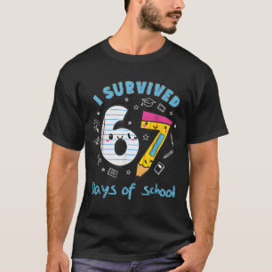 Camiseta Sobreviví 67 Días De Escuela Divertido 6 7 Meme Ma