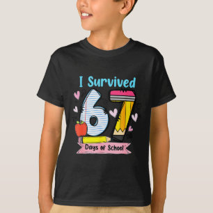 Camiseta Sobreviví 67 Días De Escuela, Estudiante Profesore