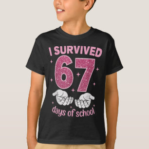 Camiseta Sobreviví 67 Días De Escuela Gen Alpha Slang 6 7 H