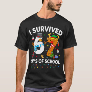 Camiseta Sobreviví 67 Días De Escuela Meme Divertido Seis S