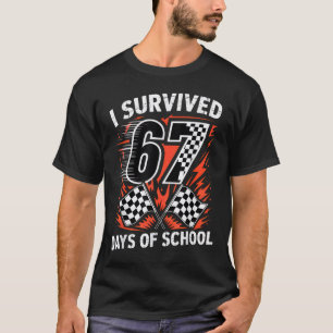 Camiseta Sobreviví 67 Días De Escuela Seis Siete Meme Carre