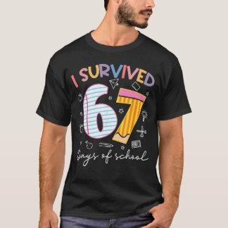 Camiseta Sobreviví 67 días de escuela Seis Siete Meme Maest