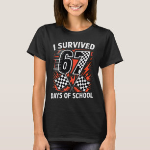 Camiseta Sobreviví 67 Días De Escuela Six Seven Meme Carrer