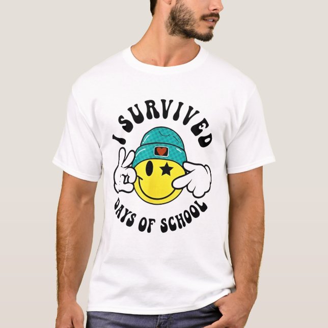 Camiseta Sobreviví 67 Días de Maestros de Escuela Estudiant (Anverso)