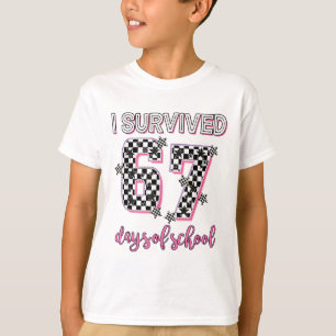 Camiseta Sobreviví 67 Días De Maestros De Escuela Estudiant