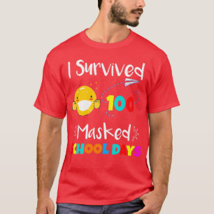 Camiseta Sobreviví a 100 días de colegio enmascarados Class