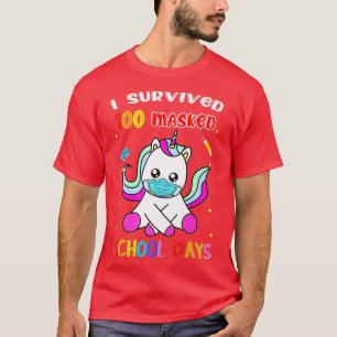Camiseta Sobreviví a 100 días de colegio enmascarados Virtu