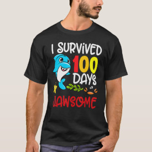 Camiseta Sobreviví a 100 días de criaturas marinas de forma