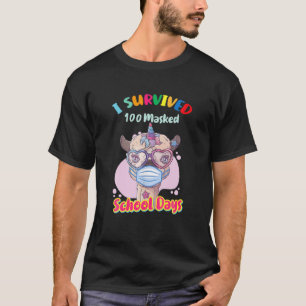 Camiseta Sobreviví a 100 días de escuela mascarados llamada