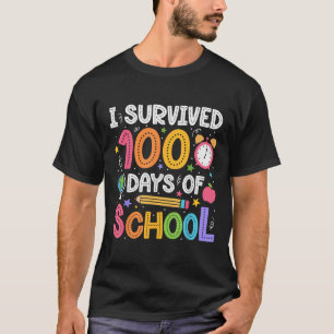 Camiseta Sobreviví A 100 Días De Profesores Escolares Estud