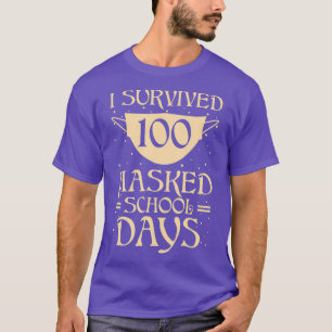 Camiseta Sobreviví A 100 Días Escolares De Enseñanza Y