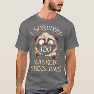 Camiseta Sobreviví A 100 Días Escolares De Enseñanza Y