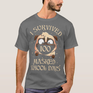 Camiseta Sobreviví A 100 Días Escolares De Enseñanza Y