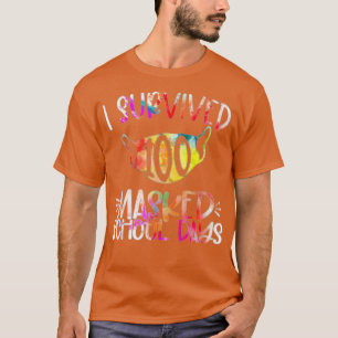 Camiseta Sobreviví a 100 días escolares enmascarados 22