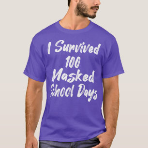 Camiseta Sobreviví a 100 días escolares enmascarados 38