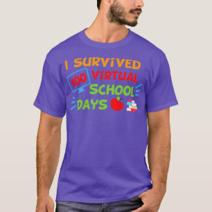 Camiseta Sobreviví a 100 días virtuales de escuela