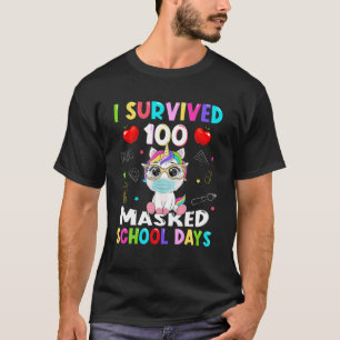 Camiseta Sobreviví A 100 Escuelas Enmascaradas Unicornio 10