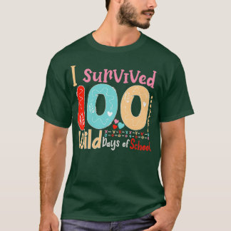 Camiseta Sobreviví a 100 salvajes días de colegio