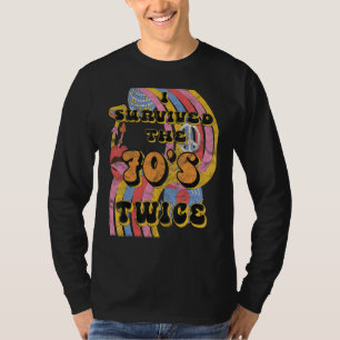 Camiseta Sobreviví a 70 años 70 70 280° nacimiento
