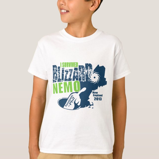 Camiseta Sobreviví a Blizzard Nemo (Anverso)
