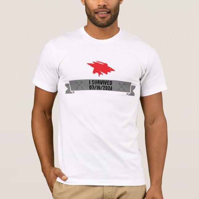 Camiseta Sobreviví a Ciberseguridad TShirt el 19 de julio (Anverso)