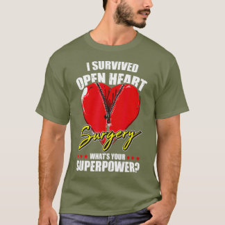 Camiseta Sobreviví a Cirugía De Corazón Abierto Para