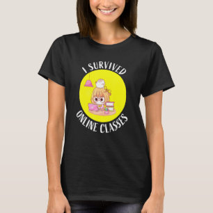 Camiseta Sobreviví a clases virtuales en línea enseñando li