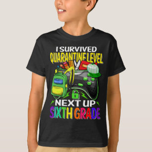 Camiseta Sobreviví a Cuarentena en el próximo sexto grado d