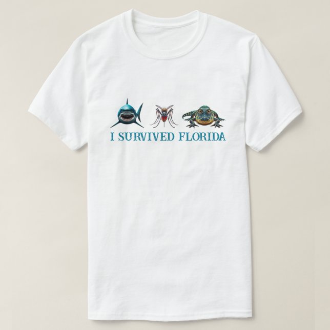 Camiseta Sobreviví a Florida (Diseño del anverso)
