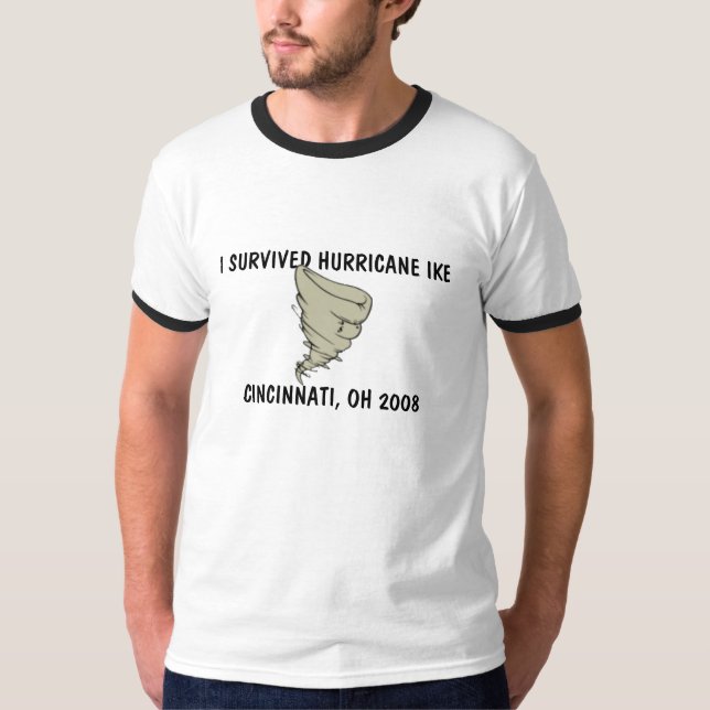 CAMISETA SOBREVIVÍ A IKE DEL HURACÁN (Anverso)