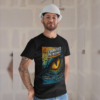 Camiseta Sobreviví a Internet Ahora Verifico Hechos Diverti