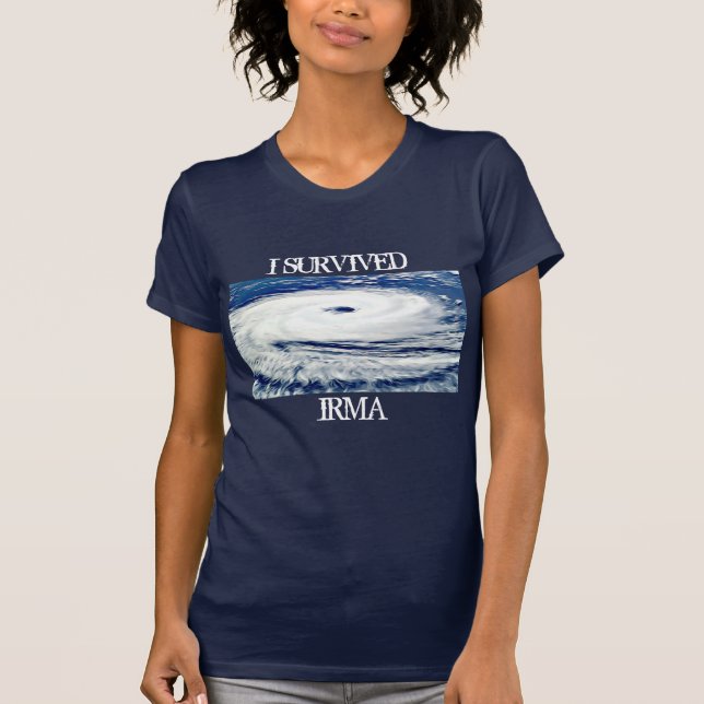 CAMISETA SOBREVIVÍ A IRMA HURRICANE SHIRT (Anverso)