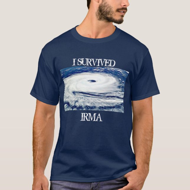 CAMISETA SOBREVIVÍ A IRMA HURRICANE SHIRT (Anverso)