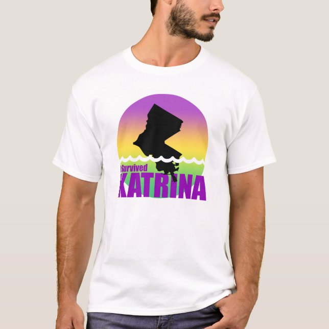 Camiseta Sobreviví a Katrina (Anverso)