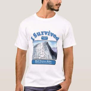 Camiseta Sobreviví a la caminata a media cúpula, Yosemite